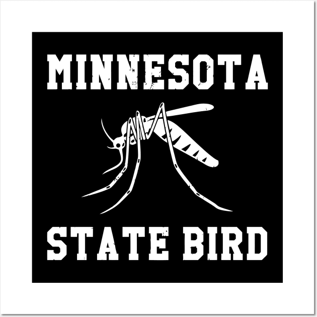 Minnesota Mosquito State Bird Wall Art by tanambos